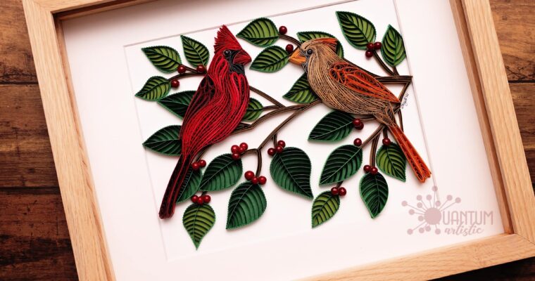 A Quilled Portrait of Cardinal Love