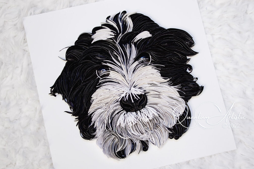 Visby's Quilled Paper Portrait