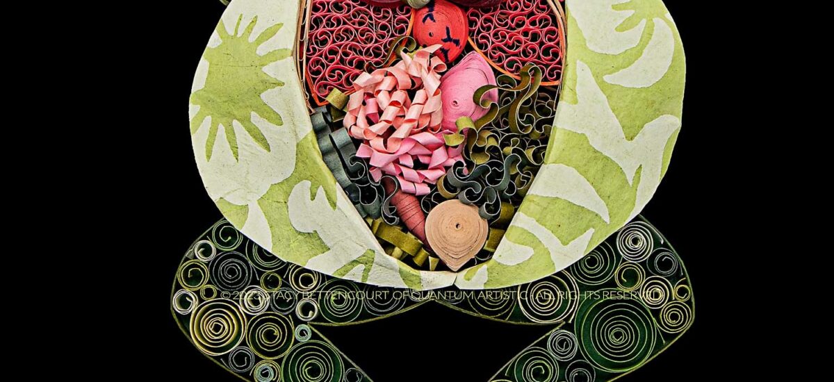 “Frog Autopsy”: A Whimsical Journey of Science & Quilled Art