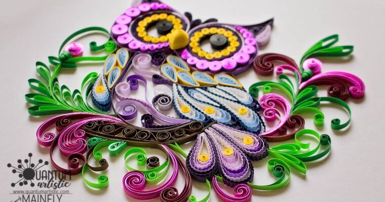 The Gilded Purple Quilled Owl