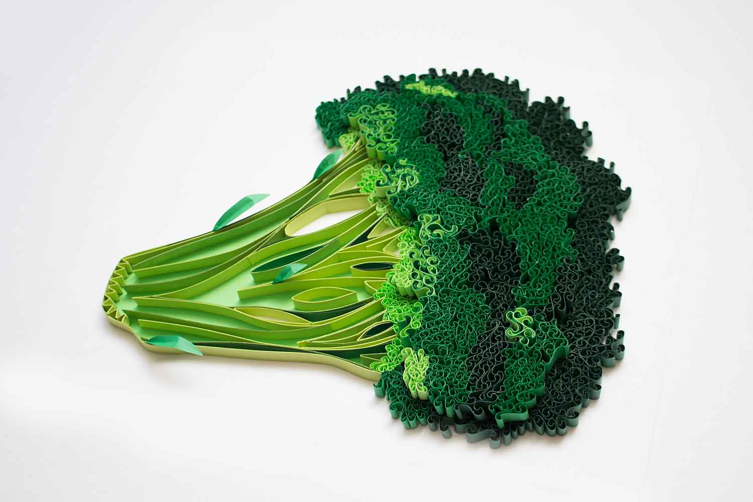 From Kitchen to Canvas: Quilled Broccoli Artistry