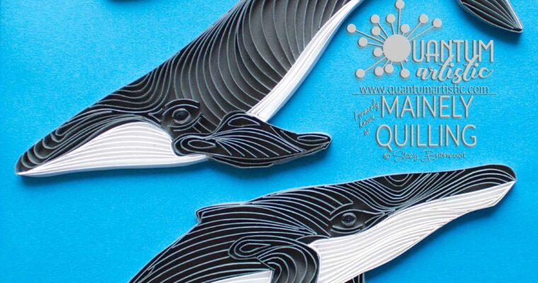 Quilled Contour Line Whales: A Humpback Artistry Obsession