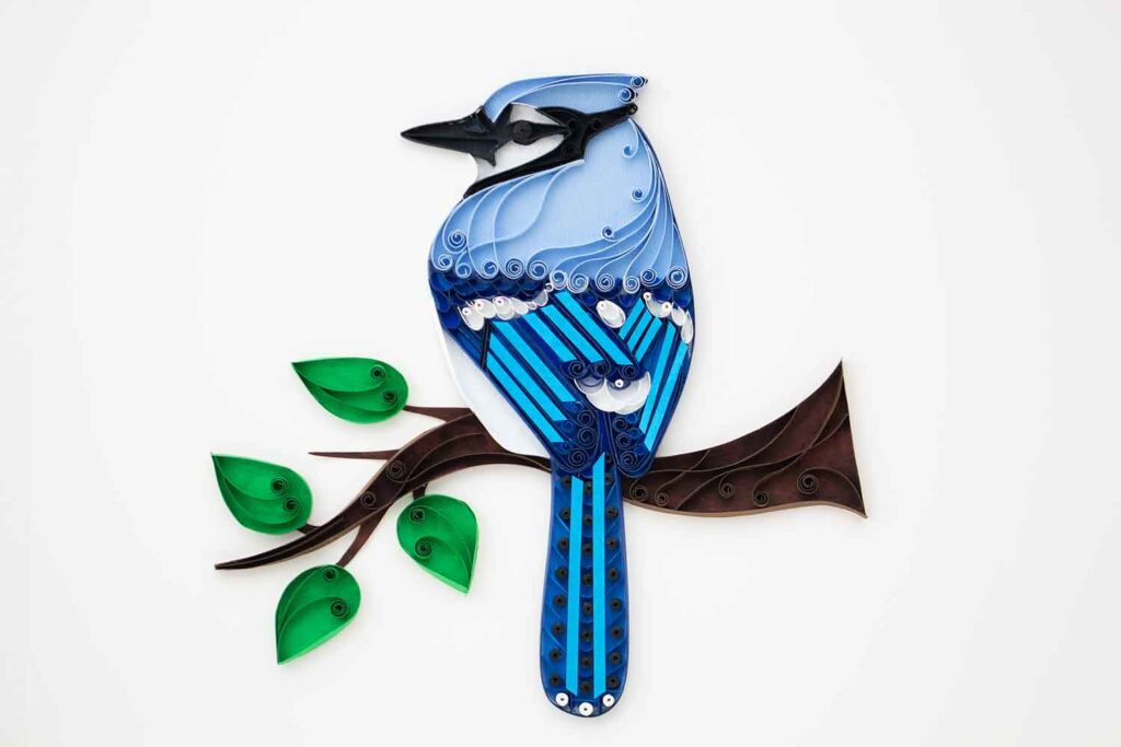 Paper Quilled Blue Jay