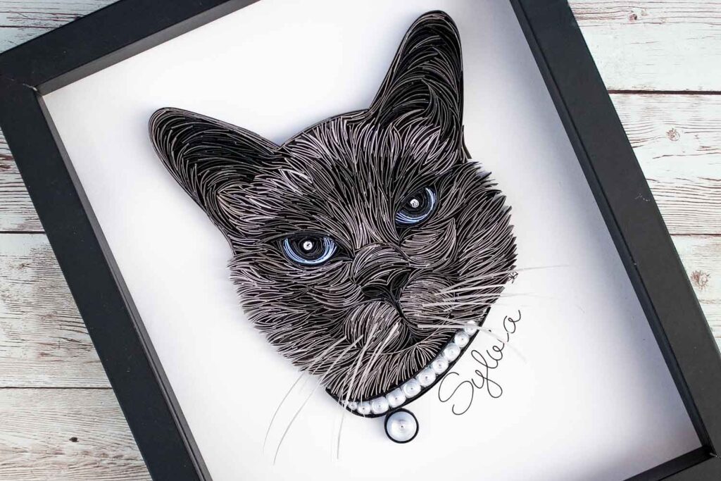 Quilled Portrait of Sylvia