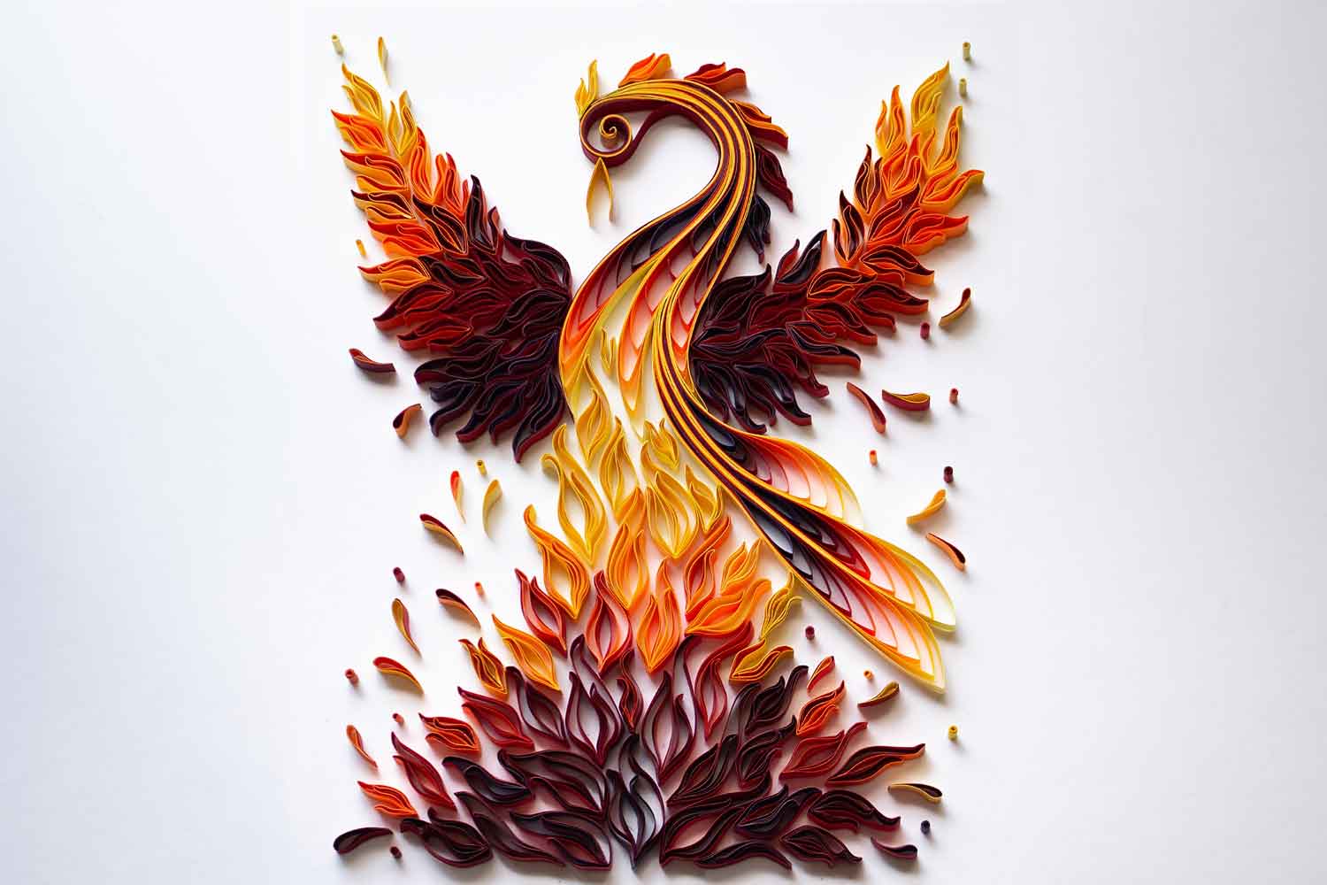 The Second Quilled Phoenix: A Fiery Masterpiece