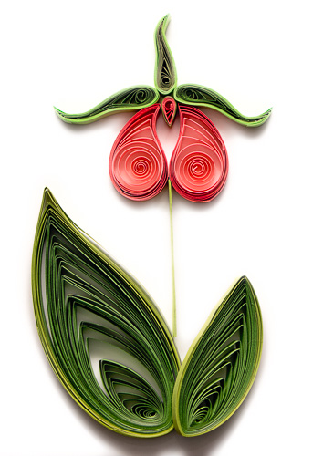 Quilled Lady's Slipper Tutorial