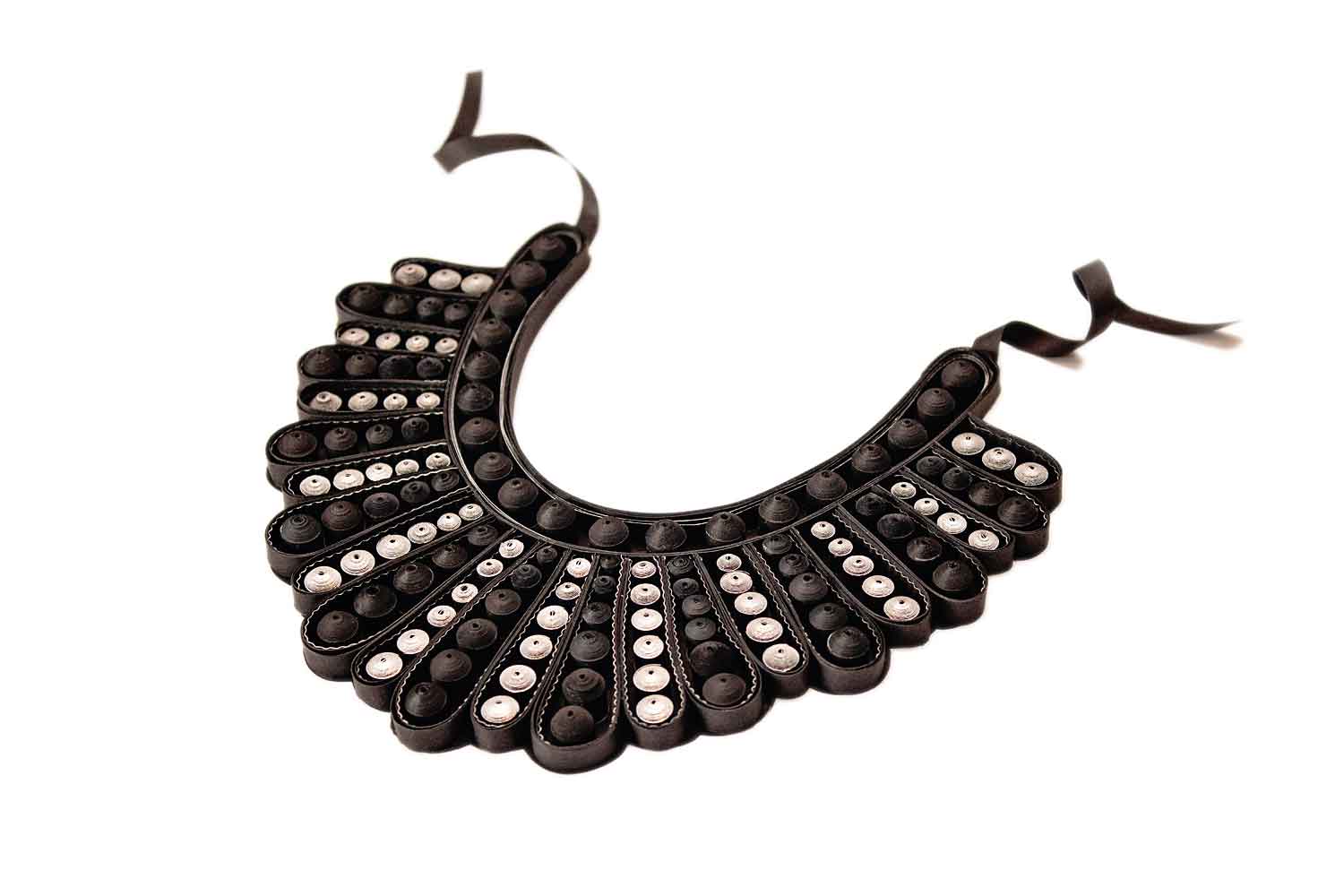 Quilled Dissent Collar: Ruth Bader Ginsburg