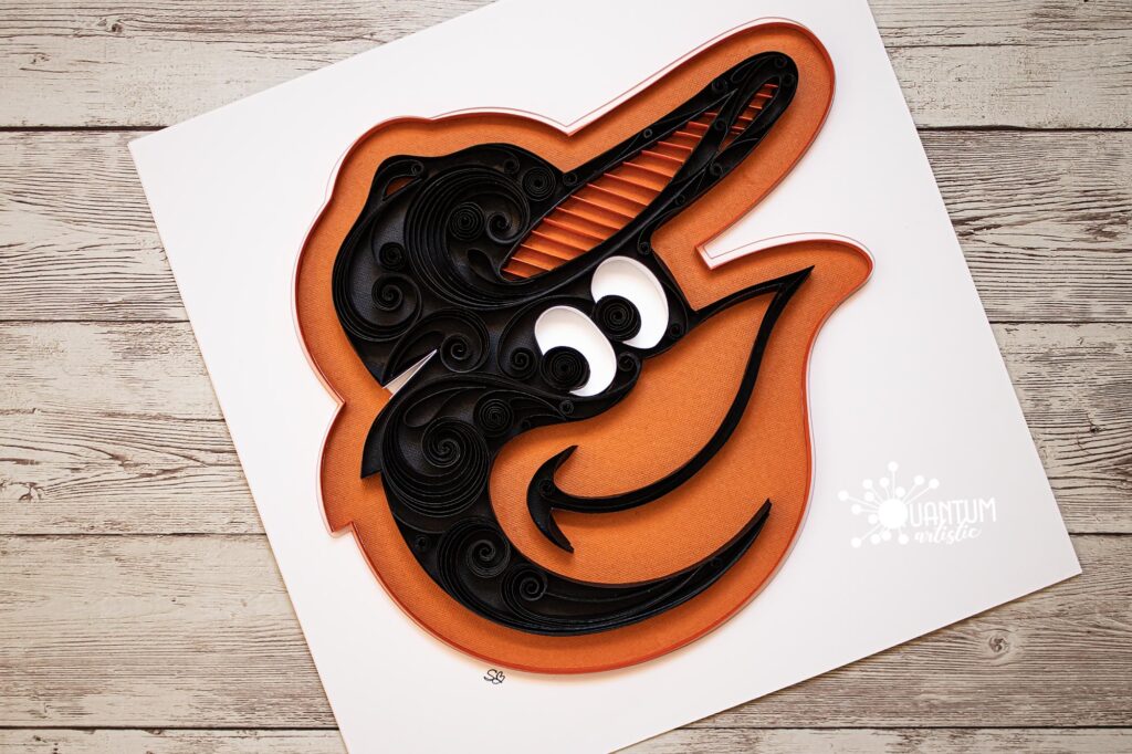 Quilled Baltimore Oriole's Mascot